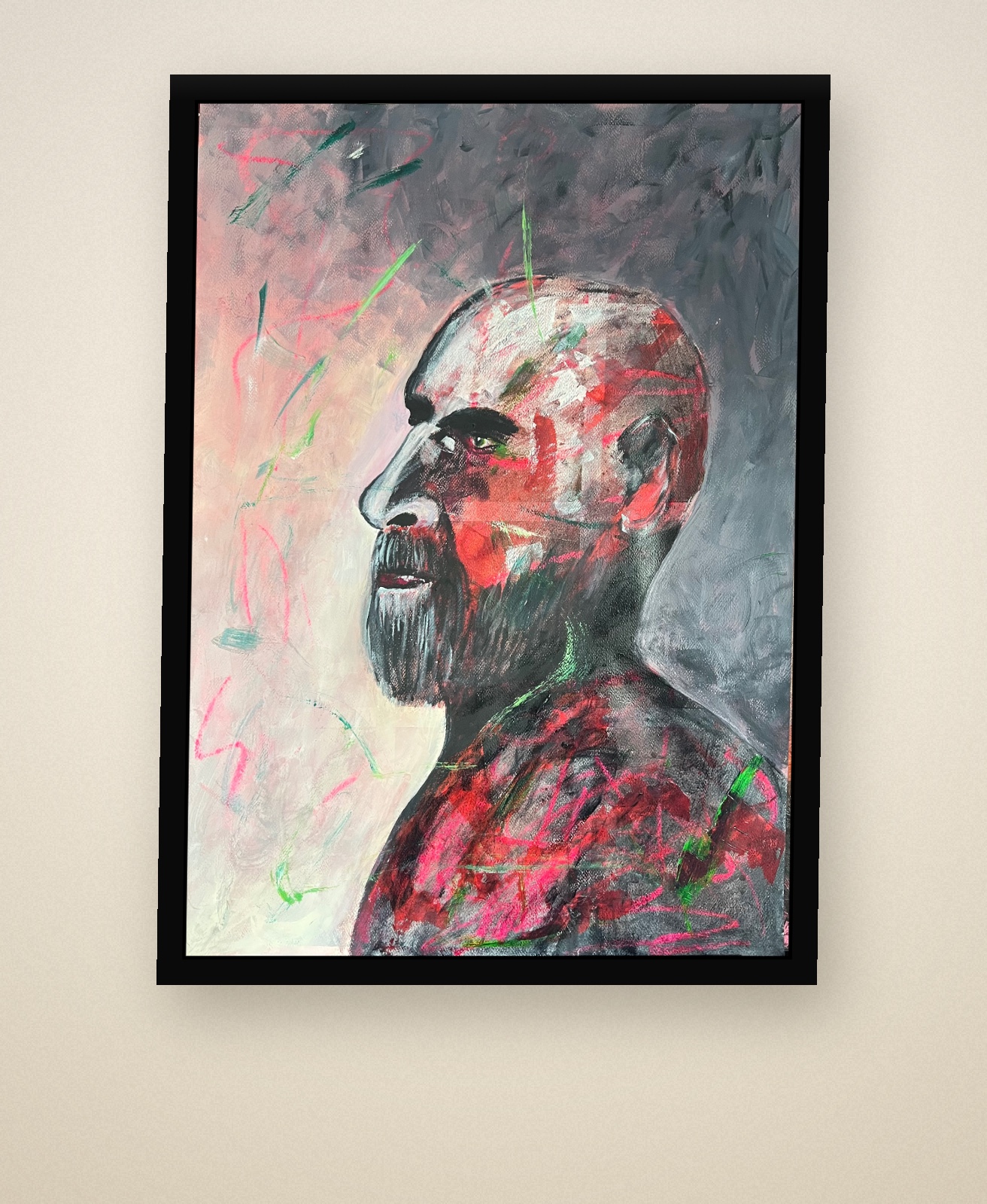 Artwork titled Figure in Red by Andrew Bowers