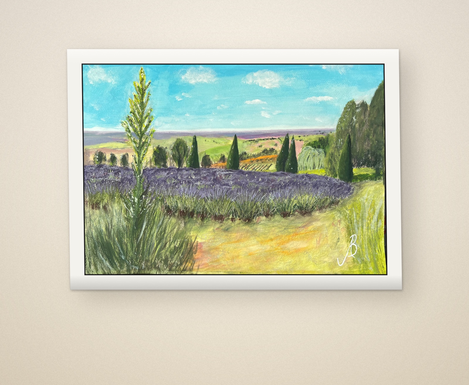 Artwork titled Summer at Yorkshire Lavender by Andrew Bowers