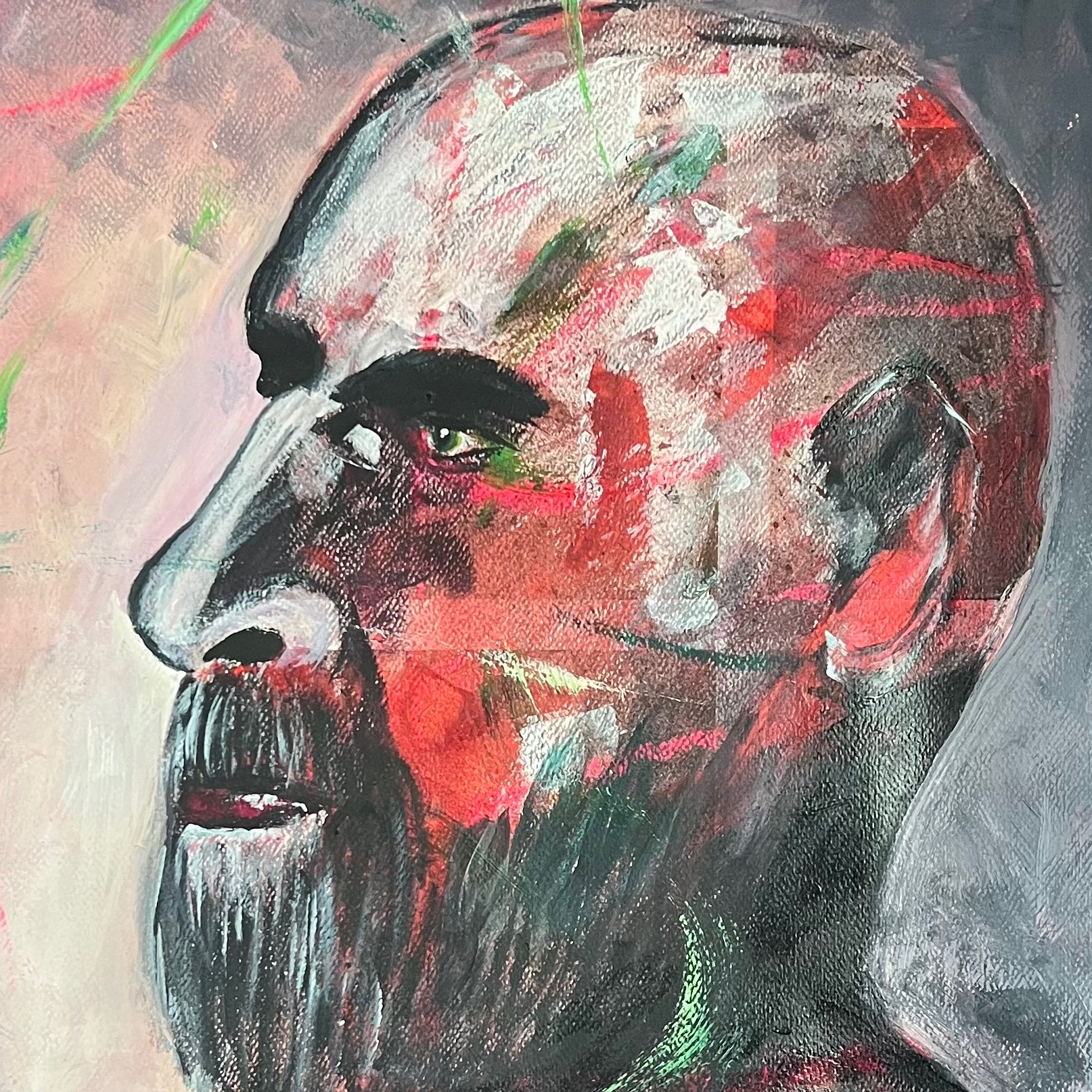 Figure in Red detail 2