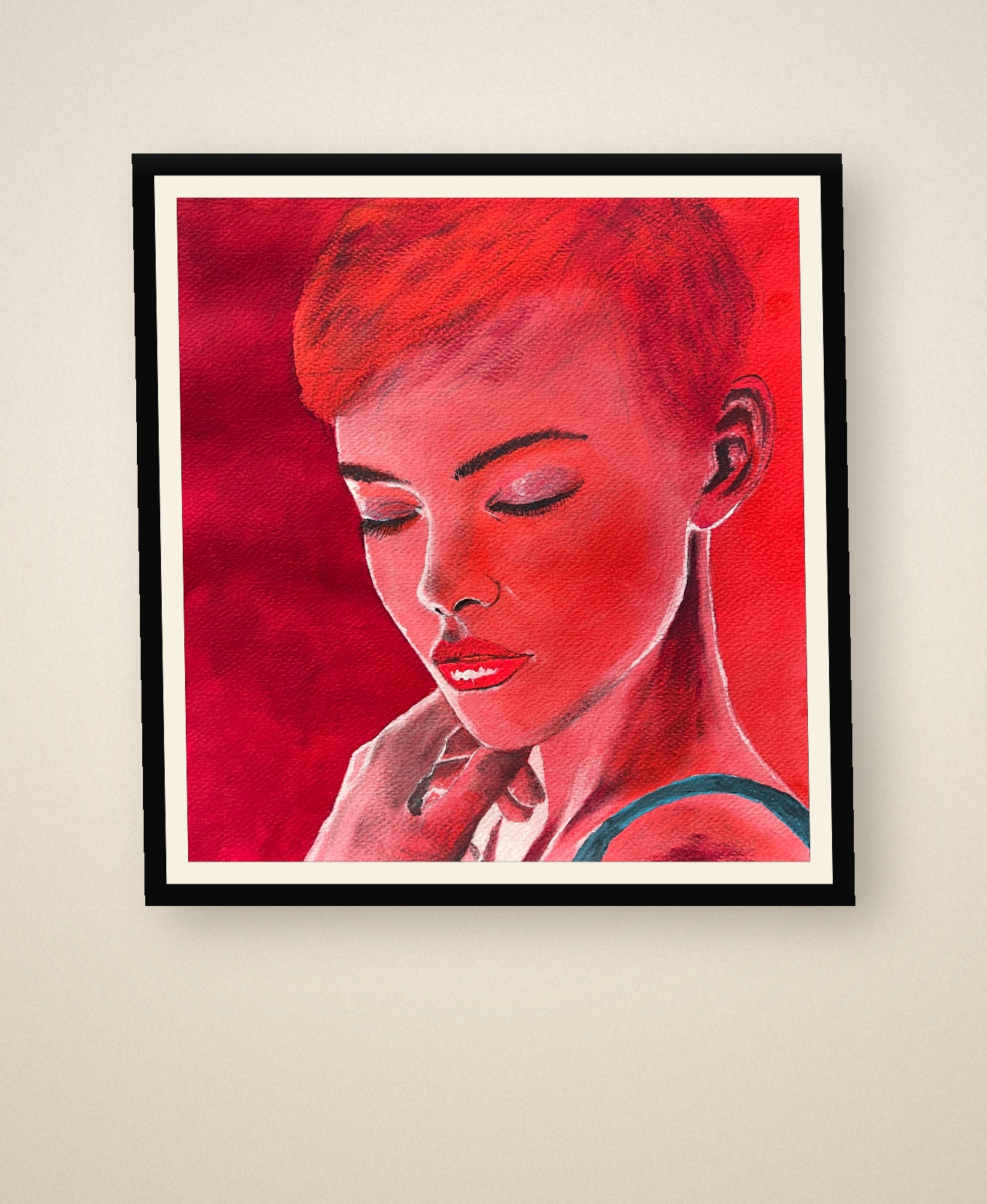 Artwork titled Held in Red by Andrew Bowers