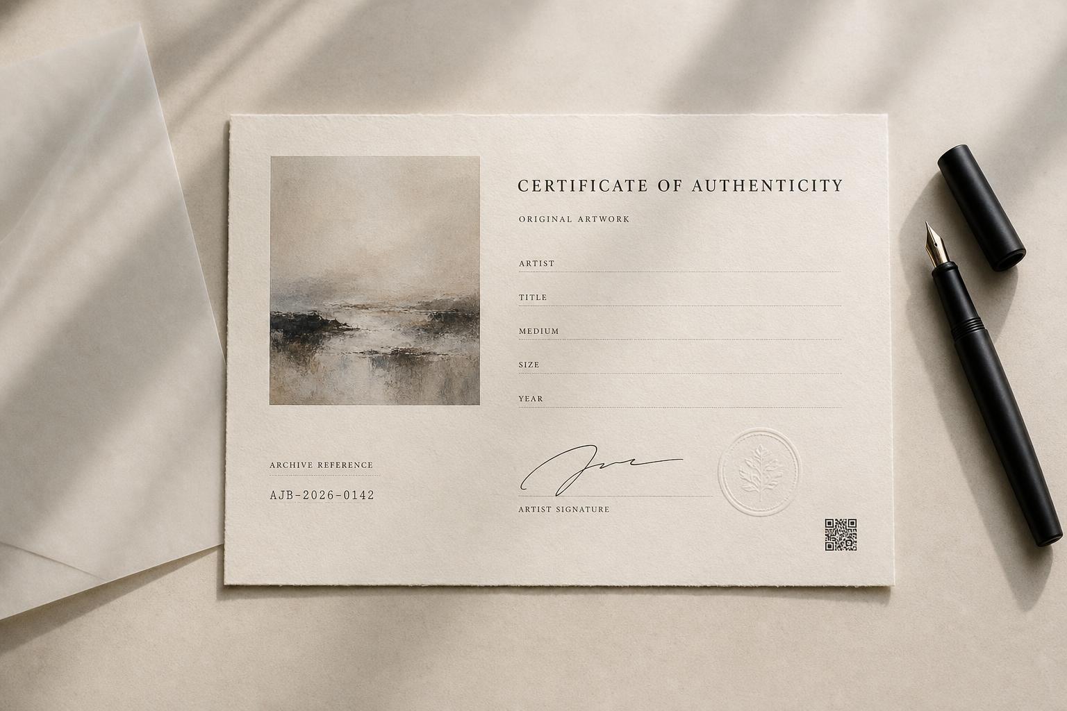 How Certificates of Authenticity Work for Original Artwork