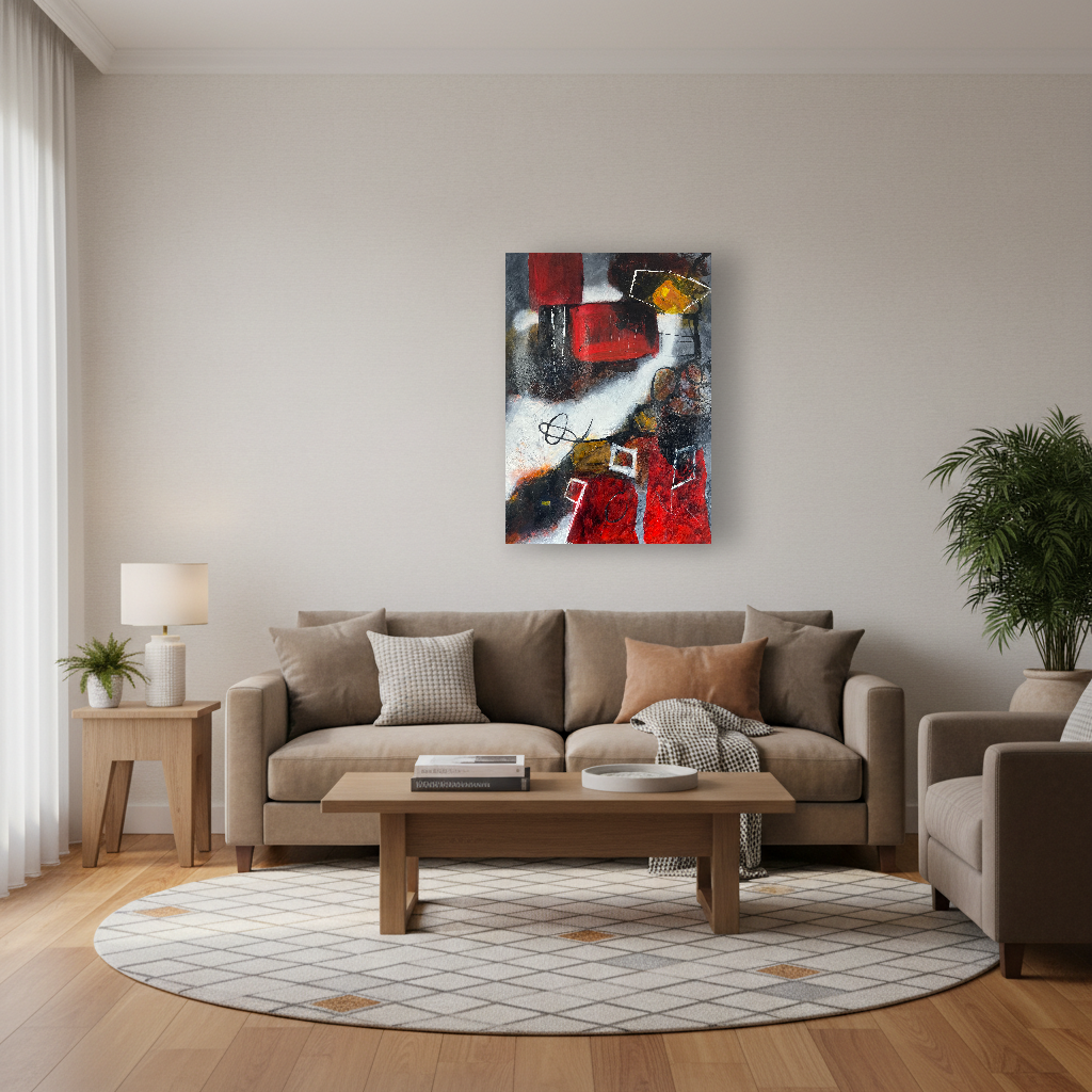 Held in Red — Living Room