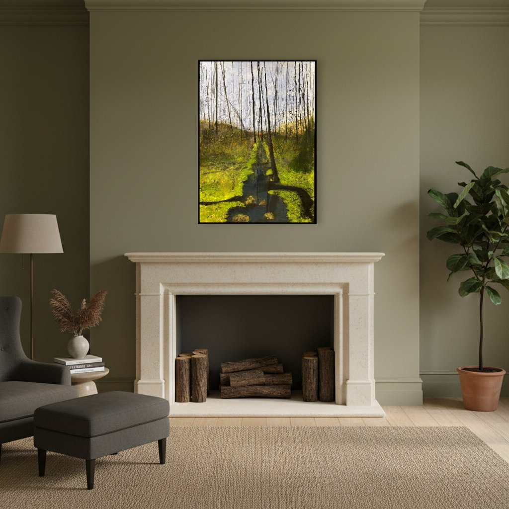 Where Water Narrows — Above Fireplace