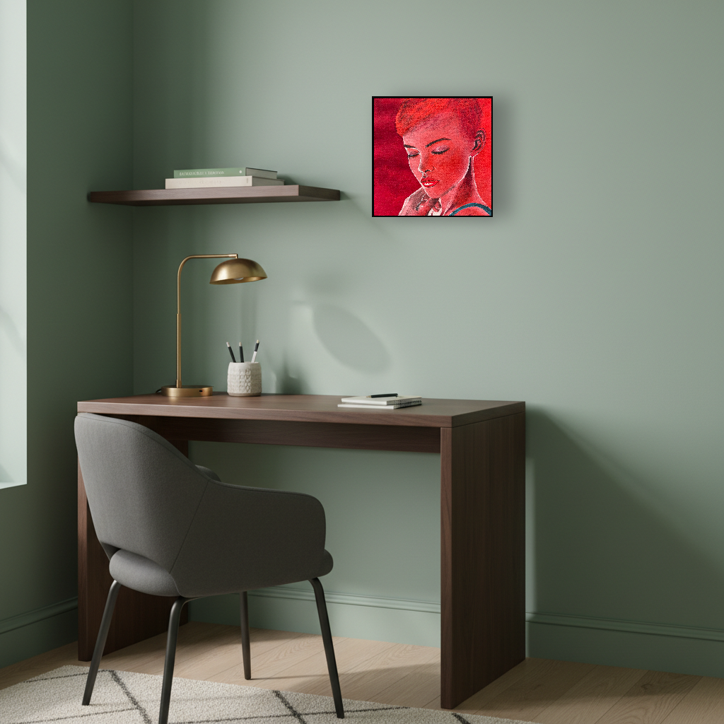 Held in Red — Small Home Office